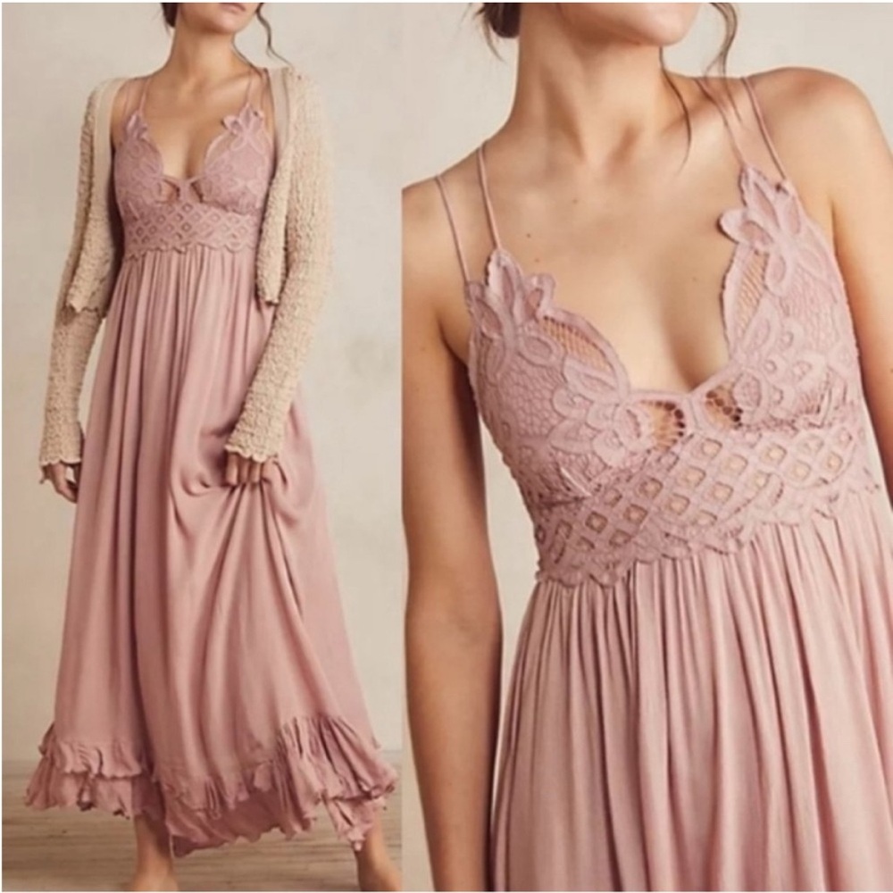 Free People One Adella Maxi Slip Dress Women’s M